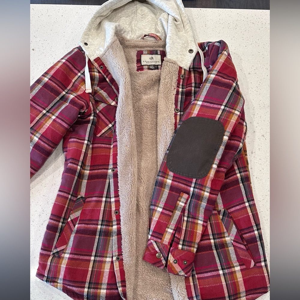 Mens Berber Lined Hooded Flannel BRAND NEW